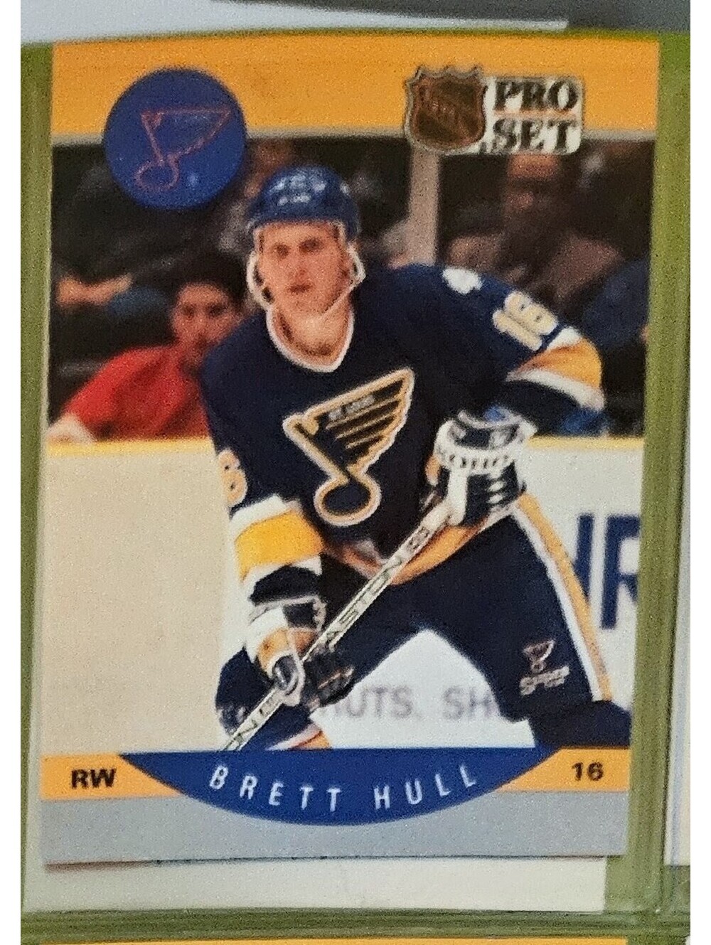 1990 Pro Set #16 Brett Hull St. Louis Blues Vintage   - NHL Hockey